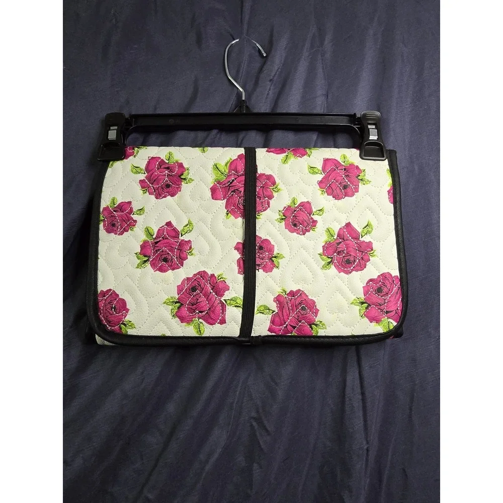 Betsy Johnson Travel Diaper Changing Pad Roses Tri Fold